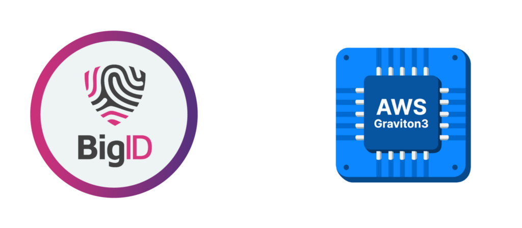 Graphic showing connect between BigID and AWS Graviton